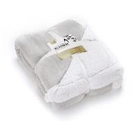 Penguin Home® Couverture en Flanelle Sherpa | Couleur - Bleu Marine | Microfibre réversible en Peluche Super Douce et épaisse | Taille - 200 x 240 cm (Grand) |