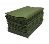 Penguin Home Lot de 12 Serviettes en Tissu réutilisables 100% Coton, Tissage sergé, Douces et durables, parfaites pour Les hôtels, Restaurants et événements, lavables en Machine, 45 x 45 cm