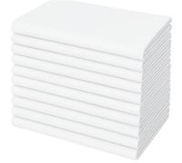 Penguin Home Lot de 12 Serviettes en Tissu réutilisables 100% Coton, Tissage sergé, Douces et durables, parfaites pour Les hôtels, Restaurants et événements, lavables en Machine, 45 x 45 cm