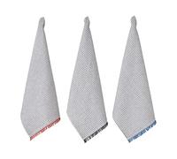 Penguin Home Lot de 3 Serviettes de Cuisine | 100% Coton | respectueuses de l'environnement, durables | torchons | élégants avec différents Motifs | Dimensions 50 x 70 | Couleur: Noir et Blanc |