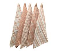 Penguin Home Lot de 5 torchons de Cuisine 100% Pur Coton, Doux et durables, lavables en Machine, 65 x 45 cm, Rose