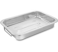 Penguin Home - Plat À Rôtir Avec Poignées Pliantes, En Acier Inoxydable Poli - Parfait Pour Lasagne - 31 x 23 cm