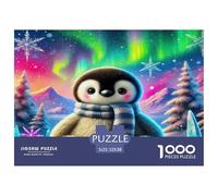 Penguin Jigsaw Puzzle 1000 Pièce Adapter Les Adultes Ou Les Familles Ensemble Jeu De Puzzle Cadeaux pour Adultes 100% Carton Recyclé Puzzle Décoratif 52x38cm/1000pcs
