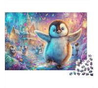 Penguin Joyeux dans Un défilé Puzzle De 1000 Pièces Penguin Mignon Cadeau Parfait pour Garçons, Filles, Hommes Et Femmes 52x38cm/1000pcs