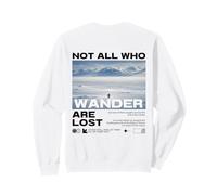 Penguin Not All Who Wander are Lost But Why Backprint Sweatshirt