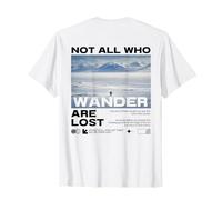 Penguin Not All Who Wander are Lost But Why Backprint T-Shirt