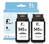 Penguin PG-545 Cartouche pour Canon 545 Pixma MX495 TS3150 TS3350 TS3151 TS3351 MG2550S MG2555S MG3050 MG2950 MG2450 MG2500 TS205 TR4550 TR4551 TR4650 Cartouche Encre pour Canon 545 XL 545XL Noir