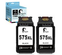 Penguin PG-575XL PG-575 PG575 Cartouches d'encre Remanufacturées pour Canon Cartouche 575 576 Noir Pixma TS3550i TS3551i TR4750i TR4751i Imprimante Noir Pack
