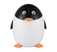 Penguin Poubelle - Poubelle Mignonne Et Fonctionnelle Bathroom Avec Couvercle | Coup De Poussière Compact | Les Ordures Peuvent Avec Un Couvercle De Swing Pour La Cuisine, La Chambre Et L'org