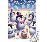 Penguin Puzzle À 1000 Morceaux Papier Épais Penguin Party Puzzle Familial Familles 8 Ans+ Passionnés Casse-tête Activité Lien Familial Loisirs Maison 38x26cm/1000pcs