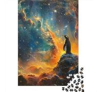 Penguin Puzzle À 1000 Morceaux Papier Épais Penguin Star Puzzle Familial Parents-Enfants Activité Lien Familial Heures Divertissement Garanties 38x26cm/1000pcs