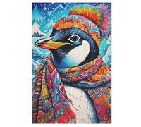 Penguin Puzzles en Bois Adultes Et Adolescents 1000 Pieces Enffourmis Puzzle Décoration Mur Moderne Art Jouets Cadeau Intéressfourmis Unique Décor À La Maison (78×53cm)