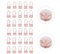 Penguin Shape Rose Gold Clips avec boîte de rangement 30 PCS PRINCE DE PATURE mignon pour la maison du bureau de l'école