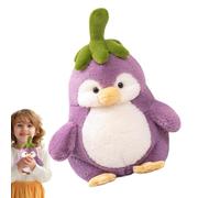 Penguin , Toon Eggplant Stuffed Plaything, Sofa Chair Cushion, 9.84 | This cartoon eggplant stuffed animal plush gives 9.84 inch throw pillow charm for living room bedroom and sofa chairs.