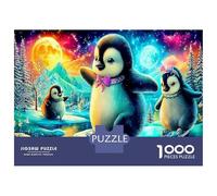 Penguin Trio Puzzle 1000 Pièces Educa Jouet Cadeau Unique De l'art De La Décoration intéressant Jeu Éducatif Challenge Toy Adultes & Enfants des 14 Ans 70x50cm/1000pcs