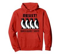 Penguins Against Tariffs Resist Funny Penguin Tariff Protest Sweat à Capuche