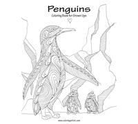 Penguins Coloring Book for Grown-Ups 1