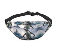 Penguins Grand sac banane tendance pour voyage, décontracté, convient pour le sport, la course, le cyclisme, les voyages, la pêche