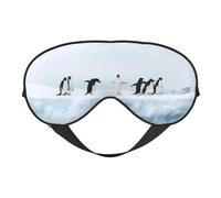 Penguins On The Iceberg Masque de sommeil confortable pour les yeux pour dormir, masque de sommeil bloquant la lumière avec sangle réglable