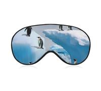 Penguins On The Iceberg Masque pour les yeux pour homme et femme, respirant et réglable, masque de sommeil ultra doux, bandeau de voyage léger pour avion, sieste, sommeil nocturne