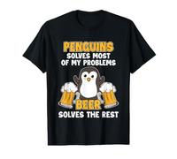 Penguins Solves Most Problems Beer The Rest Seebird Pingouin T-Shirt Graphique avec Valeur