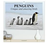 Penguins Unique and amazing birds (High Quality Premium Wall Calendar 2027 DIN A2 landscape),CALVENDO 12 Month Wall Calendar: The most recognizable and beloved birds in the world