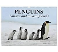 Penguins Unique and amazing birds (Wall Calendar 2026 DIN A3 landscape), CALVENDO 12 Month Wall Calendar: The most recognizable and beloved birds in the world