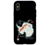 Penguins Whale Antarctica North Pole Atlantic Ocean Vessel Coque pour iPhone X/XS