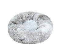 PENGXIN Panier Rond Chien Coussin Chat Panier Donut, Panier Chien Lit pour Chat Chien Extra-Doux Confortable et Mignon, Fond Anti-dérapant, pour Chats et Petits Chiens de Taille Moyenne