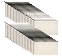 PENGY 40 PièCes SéRies Sac à GlissièRe en Toile Trousse à Crayons Sac à CosméTiques Sac Blanc Sac de Bricolage Sac à CosméTiques Sac à CosméTiques Bricolage éCole D'Artisanat