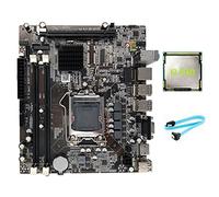 PENGY Carte mère H55 LGA1156 pour ordinateur de bureau, compatible avec processeur I3 530 I5 760 Series CPU DDR3 carte mère + processeur I3 550 + câble SATA