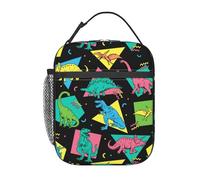 PENGYVV Boîte à déjeuner unisexe avec motif dinosaures de dessin animé - Réutilisable - Portable - Pour l'école, le travail, le pique-nique, les voyages