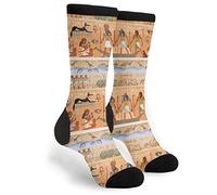 PENGYVV Chaussettes unisexes algèbre, géométrie, abstrait, mathématiques, chaussettes de course à pied, hommes et femmes, chaussettes décontractées amusantes et funky fantaisie, tube ras du cou, Scène