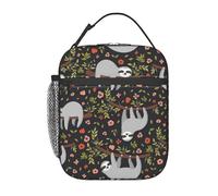 PENGYVV Sac à déjeuner unisexe avec motif « I Love Dogs and Bones » - Réutilisable - Isotherme - Portable - Pour l'école, le travail, le pique-nique, les voyages