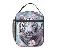 PENGYVV Sac à déjeuner unisexe, motif dragon épique, animal épique, amoureux, réutilisable, isotherme, portable, sac à main pour l'école, le travail, le pique-nique, les voyages