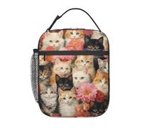 PENGYVV Sac à déjeuner unisexe, motif dragon épique, animal épique, amoureux, réutilisable, isotherme, portable, sac à main pour l'école, le travail, le pique-nique, les voyages