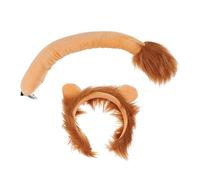 PENIKOKO 1 ensemble Costume Lion Ensemble Oreilles et Queue pour Garçon Fille Accessoire de Fête Animalier Déguisement Créatif et pour et Filles