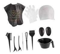 PENIKOKO 1 ensemble Set de Outils de Capillaire Ensemble avec Peignes Pinceaux Couvre Oreilles et Serviette pour Salon Noir