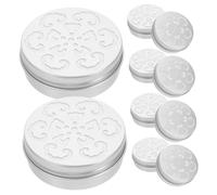 PENIKOKO 10 pièces Boîte Diffuseur Aluminium pour Huiles Essentielles Lot de Parfum Ambiance et Absorbeur Odeur Décor Pratique pour Maison et Bureau