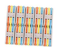 PENIKOKO 10 Pièces Connecteurs de Câble Levier Bornier Électrique Entrées Sorties Isolant Flamme Soudure Réutilisable pour Fils Souples et Câblage Sécurisé