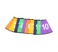 PENIKOKO 10 Pièces Housses Numérotées pour Cônes de Football Entraînement Protection Surface Lisse et Résistante Accessoires Foot pour Marquage Sportif