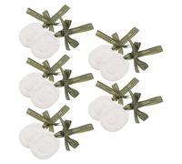 PENIKOKO 10 Pièces Pendentifs D'aromathérapie en Plâtre pour Voiture, Diffuseur Passif Portable avec Ruban Blanc, Désodorisant D'ambiance pour Voiture et Salle de Bain