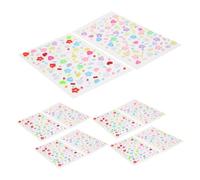 PENIKOKO 10feuilles Strass Autocollants pour Visage Accessoire de Maquillage Mignon Patchs Strass Adhésifs Pierres Précieuses pour Beauté Stickers Visage DIY