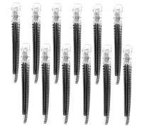PENIKOKO 12 Pièces Barrette à cheveux transparente pinces à cheveux pour le style des femmes pince à cheveux barrettes pour cheveux épais (clip de séparation de cheveux noirs Plastique