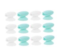 PENIKOKO 12 pièces Lot de Protège-pinceaux à Silicone Transparent et Vert Menthe Housse Anti-poussière Protection Compacte pour Pinceaux de Maquillage et Masques à