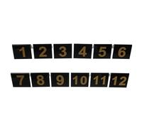 PENIKOKO 12 pièces Marqueurs Numériques Acrylique pour Jeux Détective Accessoires Scène de Crime Identification Rapide pour Soirées Halloween et Jeux de Rôle