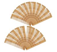 PENIKOKO 12 Pièces Peigne Bambou Jetable Démêleur Antistatique pour Cheveux Bouclés et Épais Peigne Portable pour Homme Soin Capillaire Voyage Hôtel et Maison