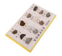PENIKOKO 12 Pièces Spécimens de roche minérale kit de roche trousse enfant collection de rock pour les enfants Grands cristaux minéraux spécimens Plastique