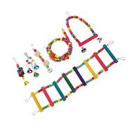 PENIKOKO 1ensemble Échelle De Grimpe pour Oiseaux Accessoire Suspendu pour Perroquets Et Petits Oiseaux Jouet Éducatif pour Développer Équilibre Coordination