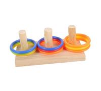 PENIKOKO 1ensemble Set De Jouets Éducatifs pour Perroquets avec Anneaux Colorés Jouet à Mordiller pour Oiseaux pour Intelligence Et Amusement des Oiseaux